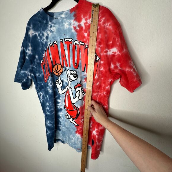 NWOT Chinatown Market Red White & Blue Tie Dye Short Sleeve Basketball Tee M - Picture 9 of 10